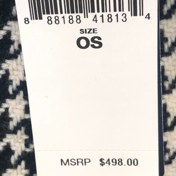 Polo Ralph Lauren Black White Houndstooth Mini Bellport Bucket Bag - Picture 4 of 4